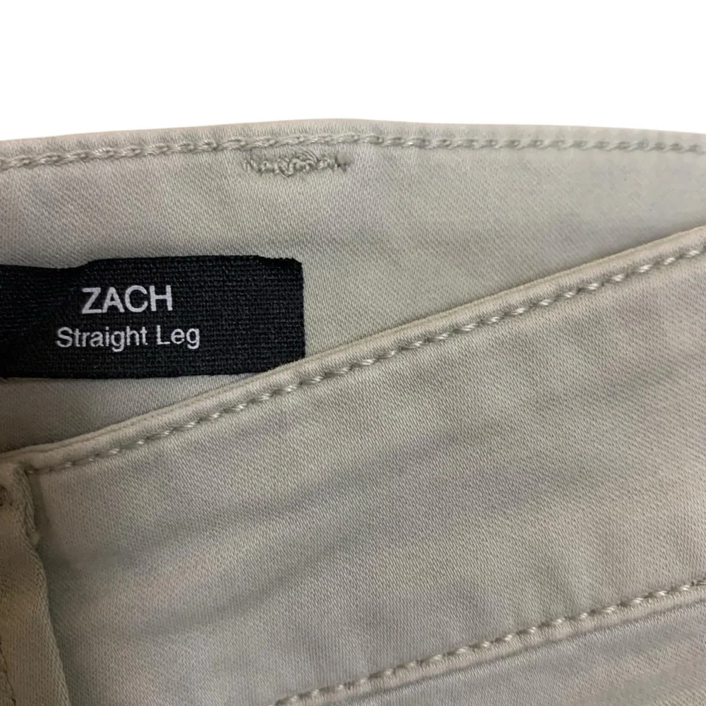 Mavi Zach Straight Leg Pants Sage Green Stretch Denim 42 34